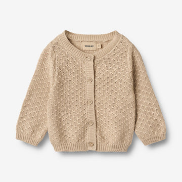 Wheat Main Strik Cardigan Magnella Cardigan 3354 warm sand