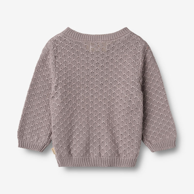 Wheat Main Strik Cardigan Magnella Cardigan 9531 dusty purple