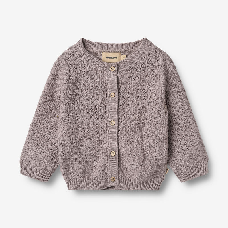 Wheat Main Strik Cardigan Magnella Cardigan 9531 dusty purple