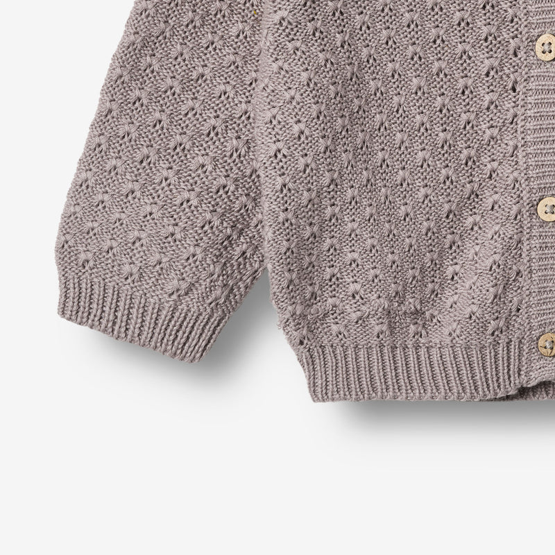 Wheat Main Strik Cardigan Magnella Cardigan 9531 dusty purple
