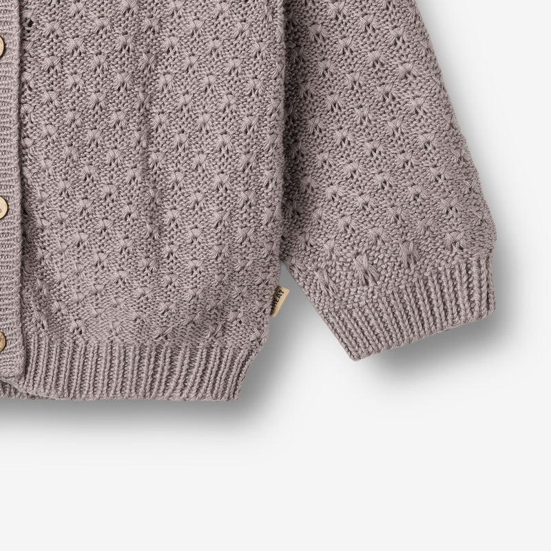 Wheat Main Strik Cardigan Magnella Cardigan 9531 dusty purple