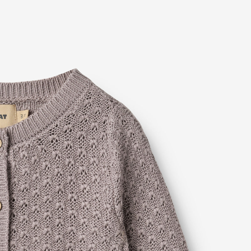 Wheat Main Strik Cardigan Magnella Cardigan 9531 dusty purple