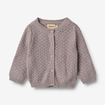 Wheat Main Strik Cardigan Magnella Cardigan 9531 dusty purple