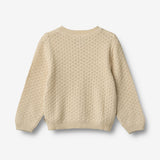 Wheat Main Strik Cardigan Magnella Knitted Tops 3336 sandshell