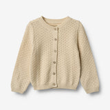 Wheat Main Strik Cardigan Magnella Knitted Tops 3336 sandshell