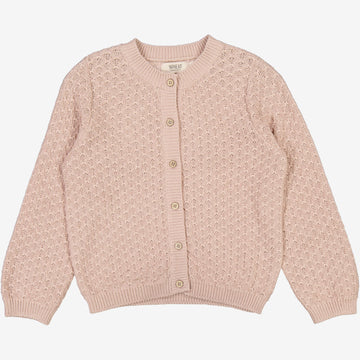 Wheat Main Strik Cardigan Magnella Knitted Tops 1356 pale lilac