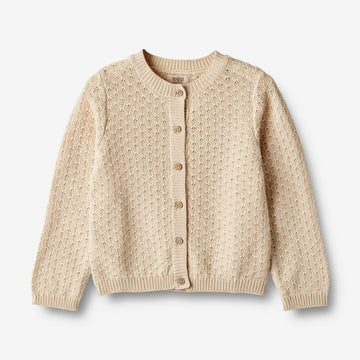 Wheat Main   Strik Cardigan Magnella Knitted Tops 3336 sandshell