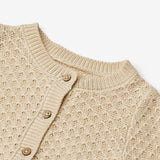 Wheat Main Strik Cardigan Magnella Knitted Tops 3336 sandshell