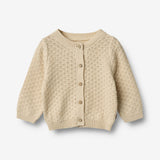 Wheat Main Strik Cardigan Magnella Knitted Tops 3336 sandshell