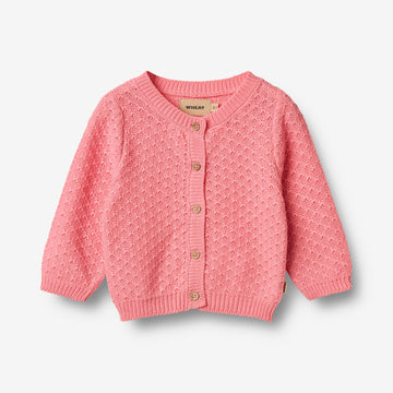 Wheat Main Strik Cardigan Magnella Cardigan 9423 flamingo pink