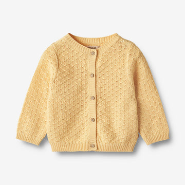 Wheat Main   Strik Cardigan Magnella Knitted Tops 5001 pale apricot