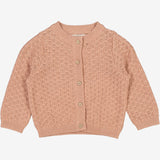 Wheat Strik Cardigan Magnella | Baby Knitted Tops 2031 rose dawn