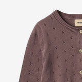 Wheat Main Strik Cardigan Maia Cardigan 2378 plum 