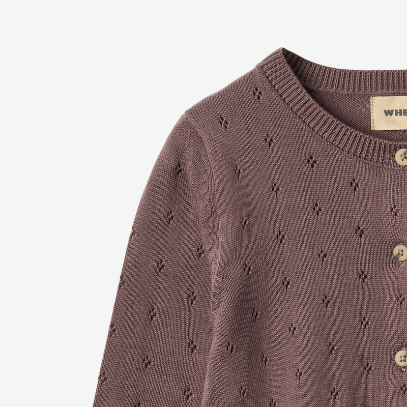 Wheat Main Strik Cardigan Maia Cardigan 2378 plum 