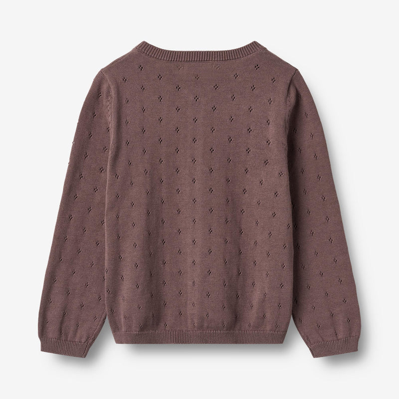 Wheat Main Strik Cardigan Maia Cardigan 2378 plum 