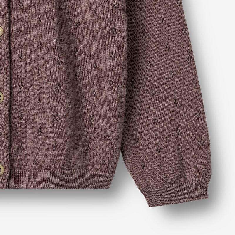 Wheat Main Strik Cardigan Maia Cardigan 2378 plum 