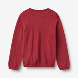 Wheat Main Strik Cardigan Maia Cardigan 9697 red cherry