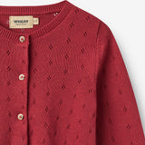 Wheat Main Strik Cardigan Maia Cardigan 9697 red cherry