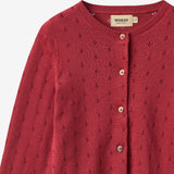 Wheat Main Strik Cardigan Maia Cardigan 9697 red cherry