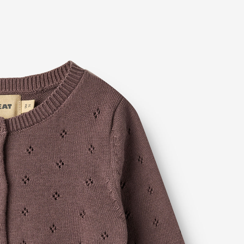 Wheat Main Strik Cardigan Maia Cardigan 2378 plum 