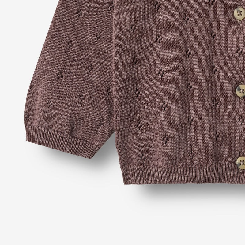 Wheat Main Strik Cardigan Maia Cardigan 2378 plum 