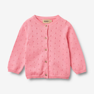 Wheat Main Strik Cardigan Maia Cardigan 9638 bubblegum