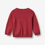 Wheat Main Strik Cardigan Maia Cardigan 9697 red cherry