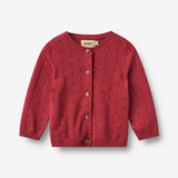 Wheat Main Strik Cardigan Maia Cardigan 9697 red cherry
