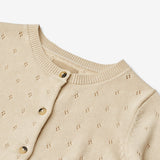 Wheat Main Strik Cardigan Maia Knitted Tops 3336 sandshell
