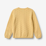 Wheat Main Strik Cardigan Maia Knitted Tops 9425 golden yellow