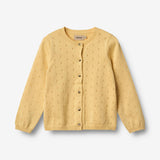 Wheat Main Strik Cardigan Maia Knitted Tops 9425 golden yellow