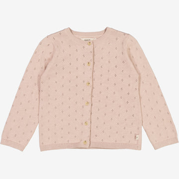 Wheat Main Strik Cardigan Maia Knitted Tops 1356 pale lilac