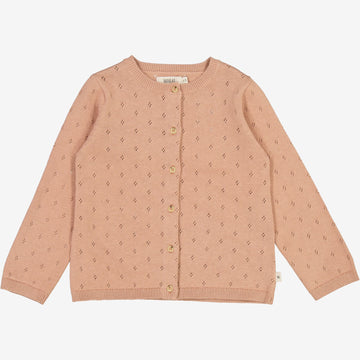 Wheat Main Strik Cardigan Maia Knitted Tops 2031 rose dawn