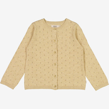 Wheat Main Strik Cardigan Maia Knitted Tops 9306 seeds melange