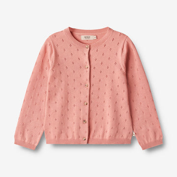 Wheat Main   Strik Cardigan Maia Knitted Tops 2509 rosette