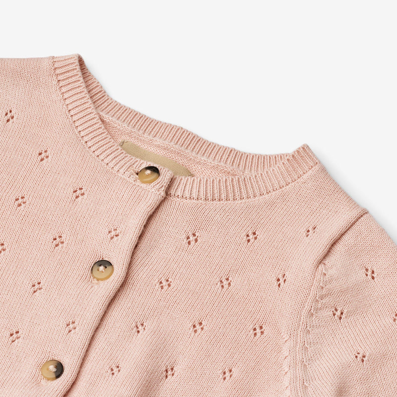 Wheat Main Strik Cardigan Maia Knitted Tops 2400 powder