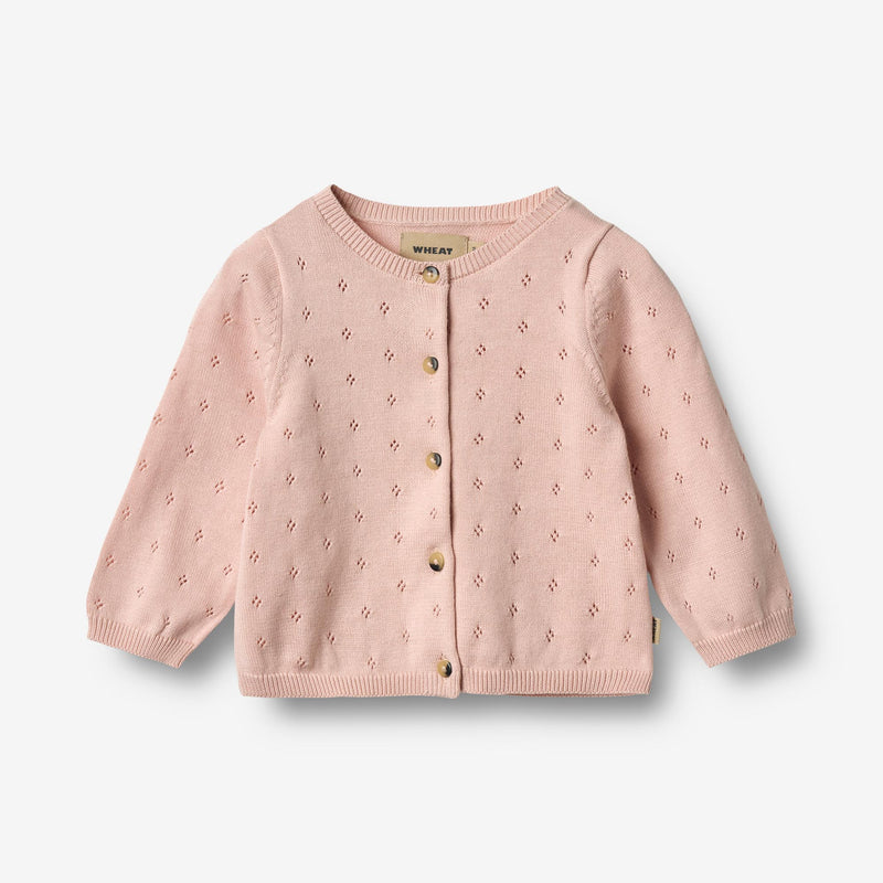 Wheat Main Strik Cardigan Maia Knitted Tops 2400 powder