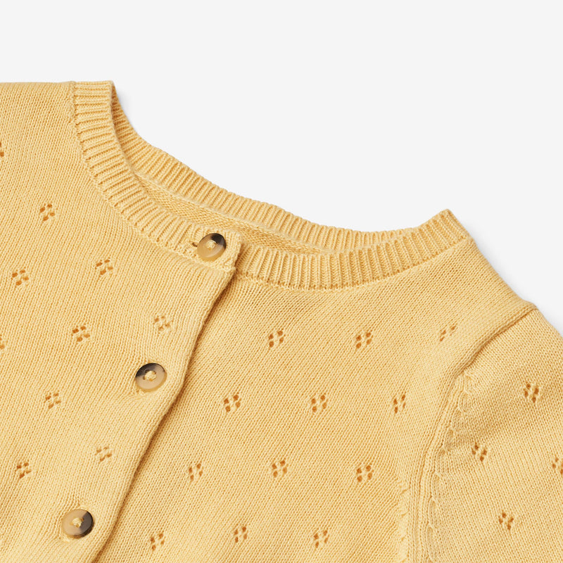 Wheat Main Strik Cardigan Maia Cardigan 9425 golden yellow