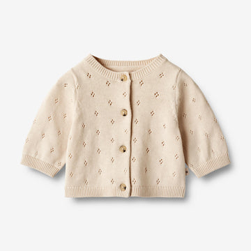 Wheat Main   Strik Cardigan Maia Knitted Tops 3336 sandshell
