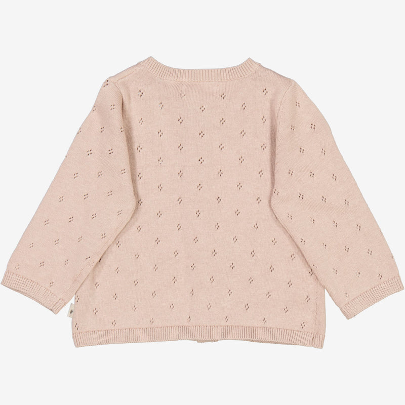 Wheat Strik Cardigan Maia | Baby Knitted Tops 1356 pale lilac