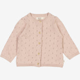 Wheat Strik Cardigan Maia | Baby Knitted Tops 1356 pale lilac