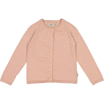 Wheat Main Strik Cardigan Maja Knitted Tops 2270 misty rose