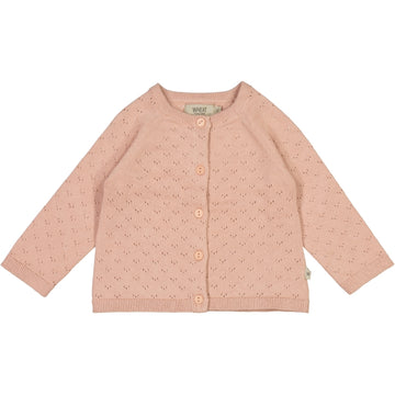 Wheat Main Strik Cardigan Maja Knitted Tops 2270 misty rose