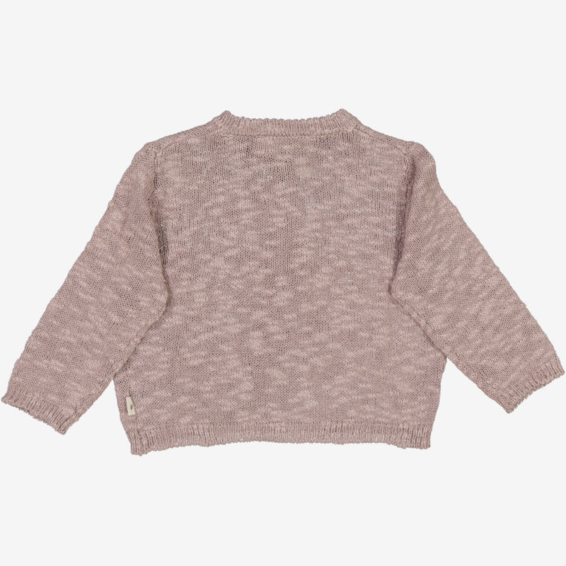 Wheat Strik Cardigan Mille | Baby Knitted Tops 1494 purple dove