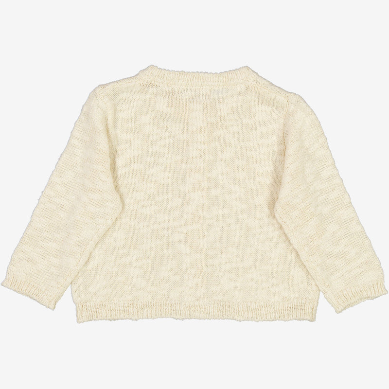 Wheat Strik Cardigan Mille | Baby Knitted Tops 3129 eggshell 