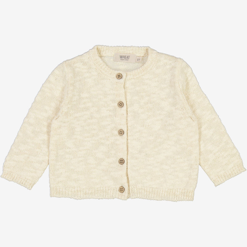 Wheat Strik Cardigan Mille | Baby Knitted Tops 3129 eggshell 