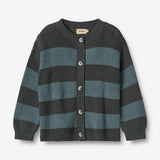 Wheat Main Strik Cardigan Noor Knitted Tops 9572 stormy weather stripe