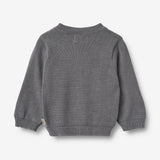 Wheat Main Strik Cardigan Siggi | Baby Knitted Tops 1201 stormy blue