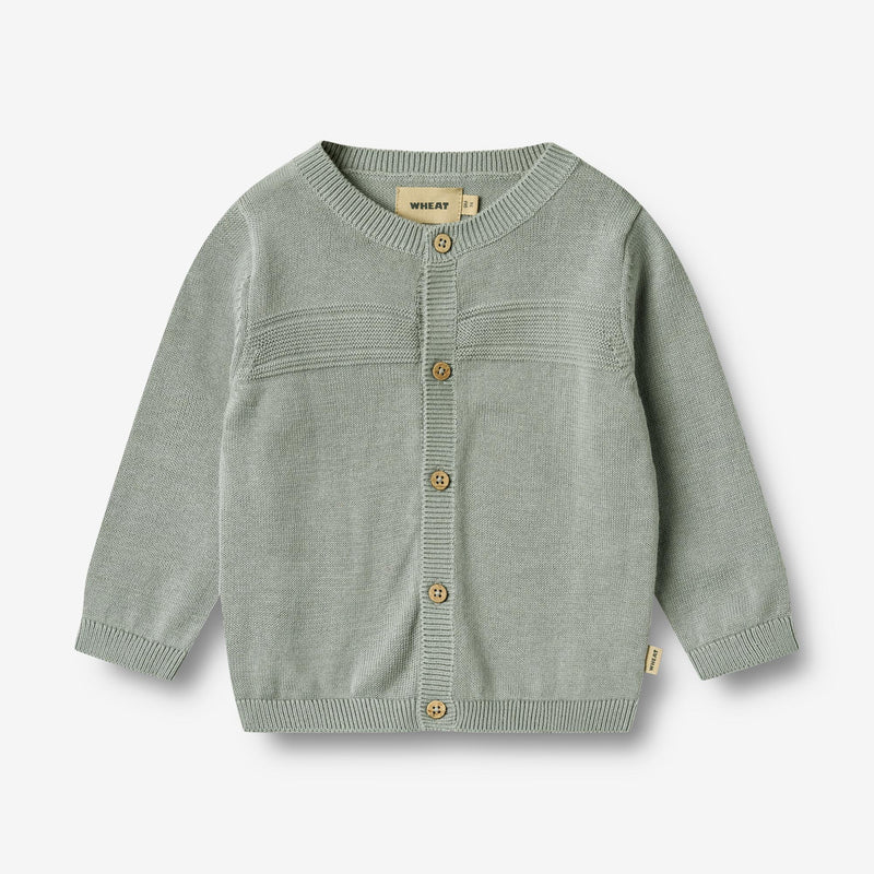 Wheat Main Strik Cardigan Sofus Knitted Tops 9567 soft rain