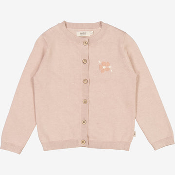 Wheat Main Strik Cardigan Suzy Knitted Tops 1356 pale lilac